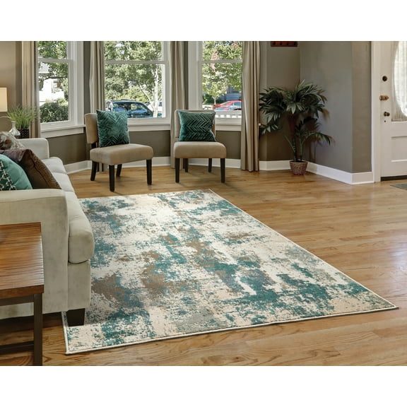 United Weavers of America Distressed Southwestern Area Rugs, Off-White