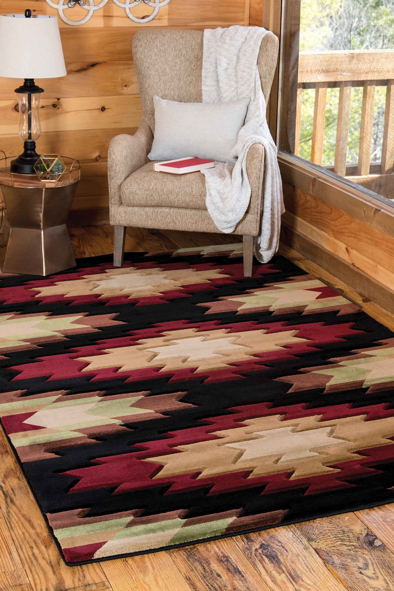 United Weavers of America Geometric Loomed Area Rug, 5.25' x 7.5'