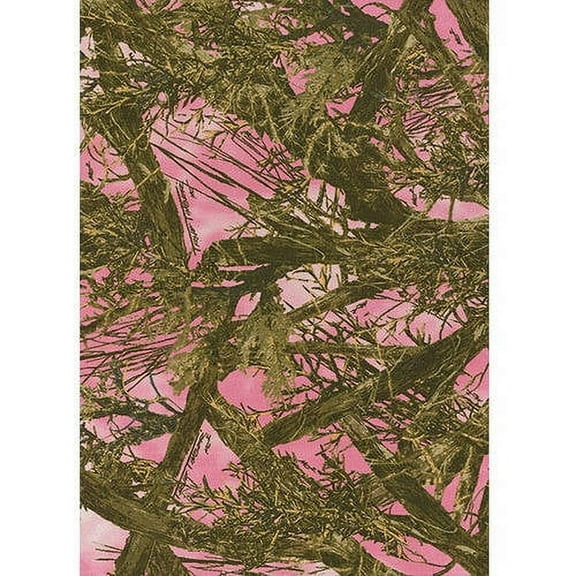United Weavers of America, Inc. True Timber Pink and Green Forest Camouflage Area Rug 61 X 82 inches