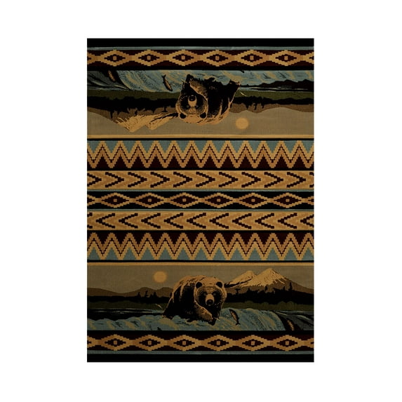 United Weavers of America, Inc. United Weavers Bear Falls Lodge Style Carpet Runner 31 X 88 inches