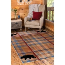 United Weavers of America Lodge Plaid Loomed Area Rug, 1.83' x 2.67'