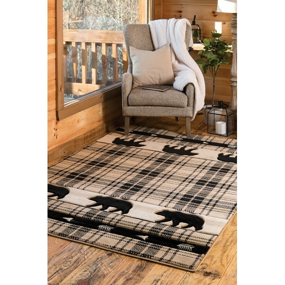 United Weavers of America Lodge Plaid Loomed Area Rug, 1.83' x 2.67'