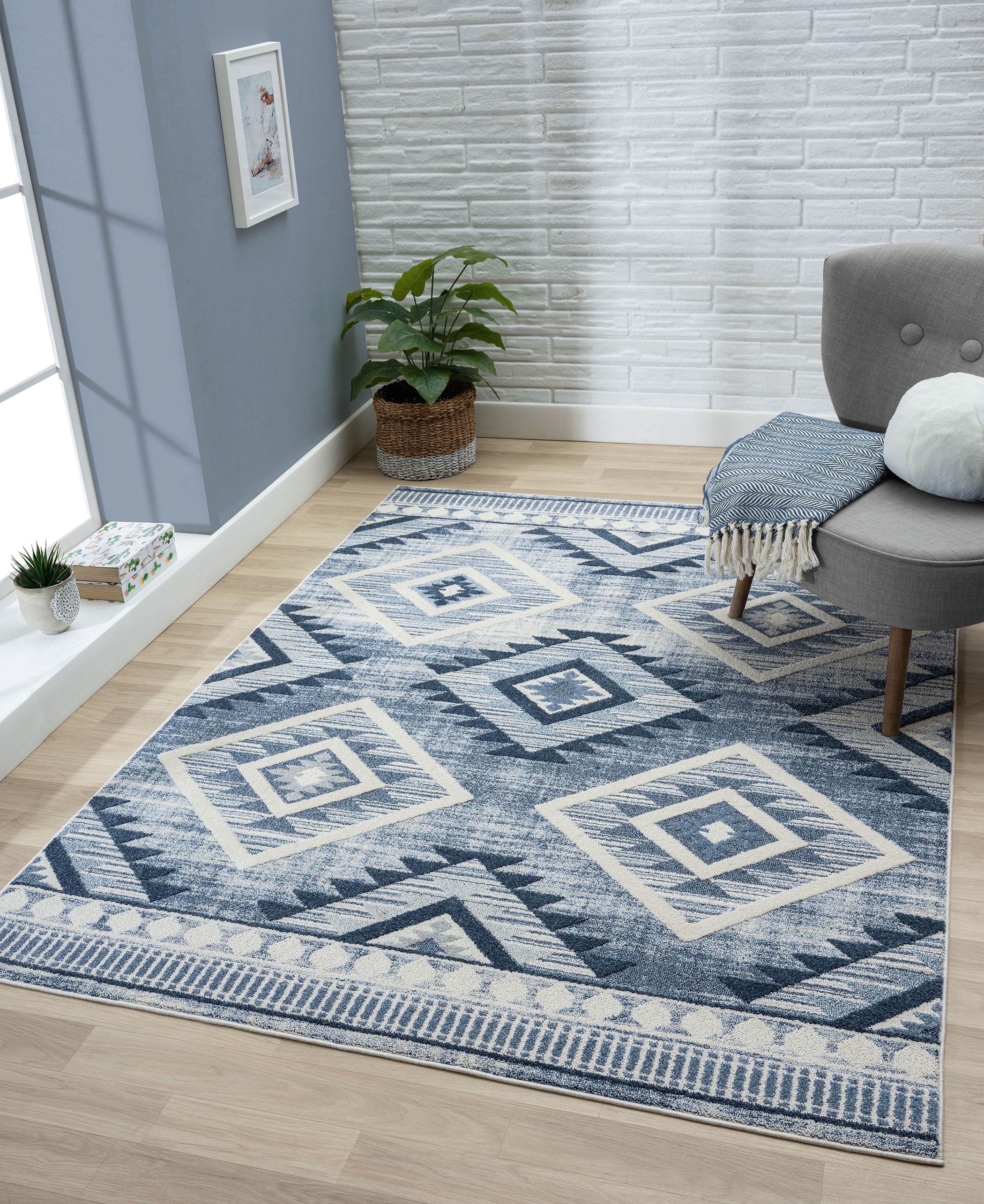 United Weavers of America Milana Geometric Area Rugs, 5' 3" x 7' 2"