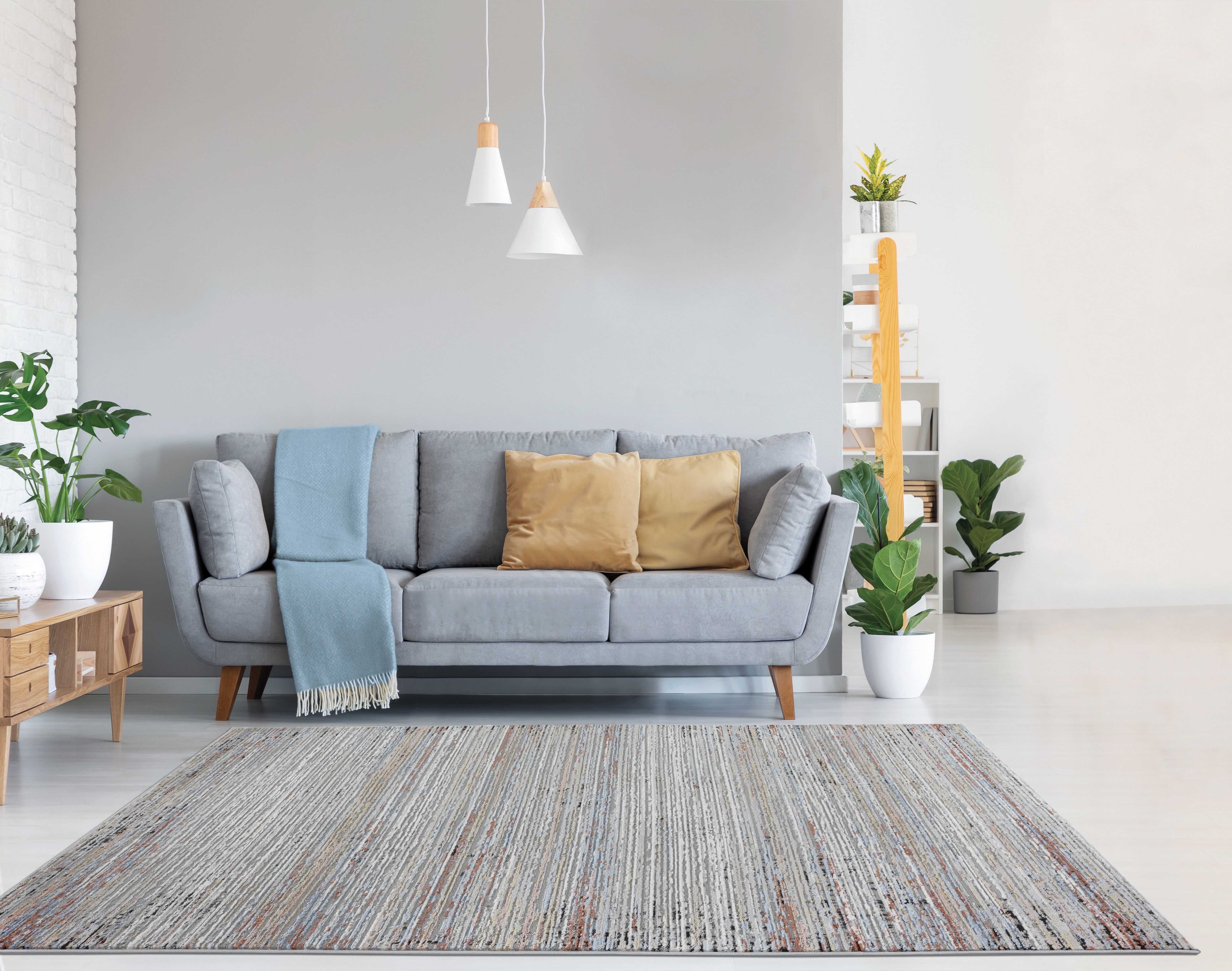 United Weavers of America Modern Striped Area Rug, 7.83' x 10'