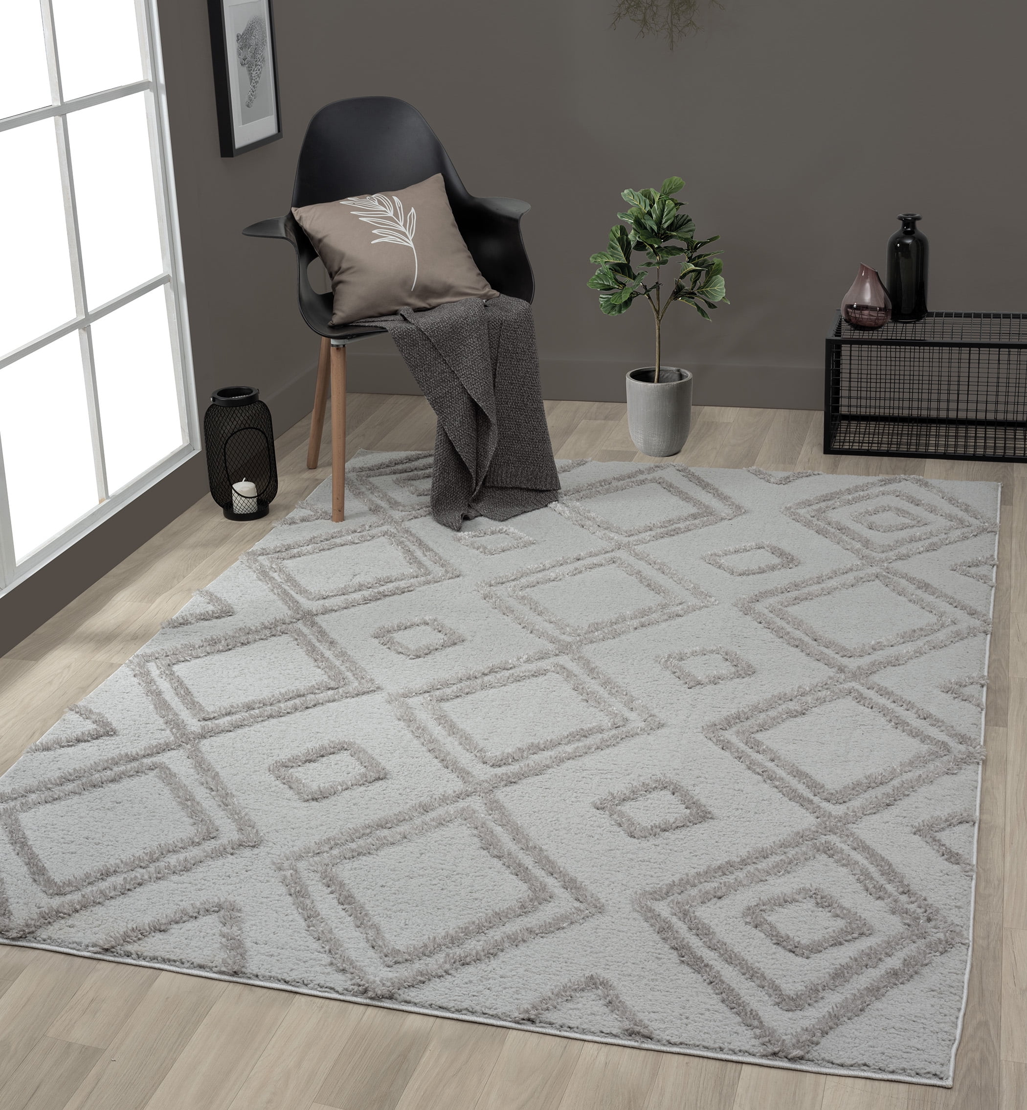 United Weavers of America Queensland Geometric, Modern Hand-Made Area Rug, 13.17' x 9.83'