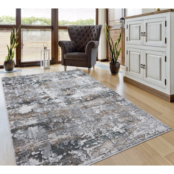 United Weavers of America Symphony Abstract Modern Runner Rug