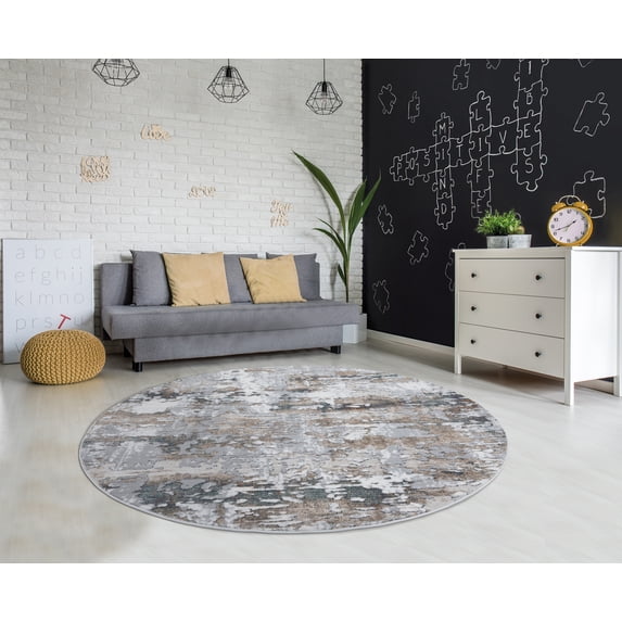 United Weavers of America Symphony Circle Abstract Modern Runner Rug