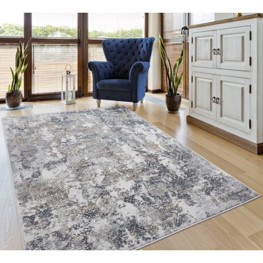 United Weavers of American Symphony Grey/Cream Abstract Accent Rug, 2' x 3'