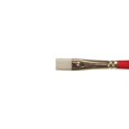thumbnail image 1 of United White Taklon Brush Short Handle Bright Size 10, 1 of 1