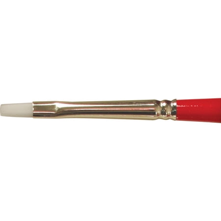 United White Taklon Brush Short Handle Bright Size 2