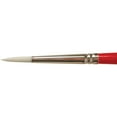thumbnail image 1 of United White Taklon Brush Short Handle Round Size 4, 1 of 1