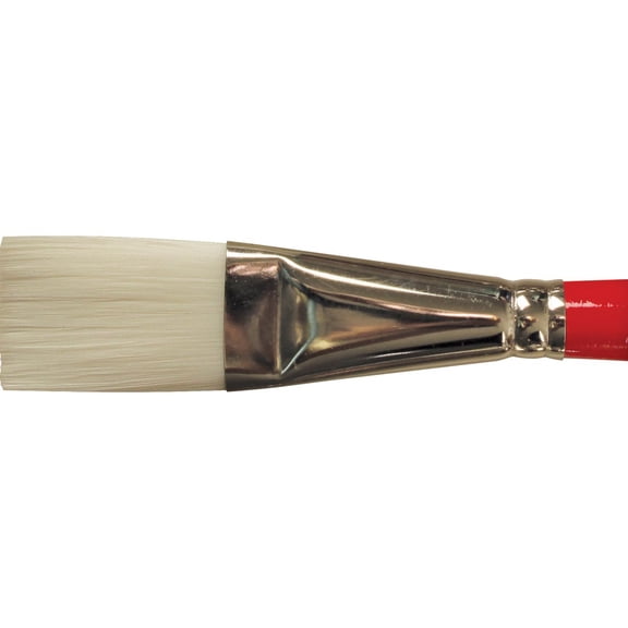United White Taklon Brush Short Handle Stroke 3/4"