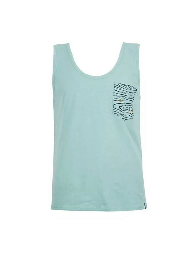 Men's Green Open Water Pocket Tank, Small