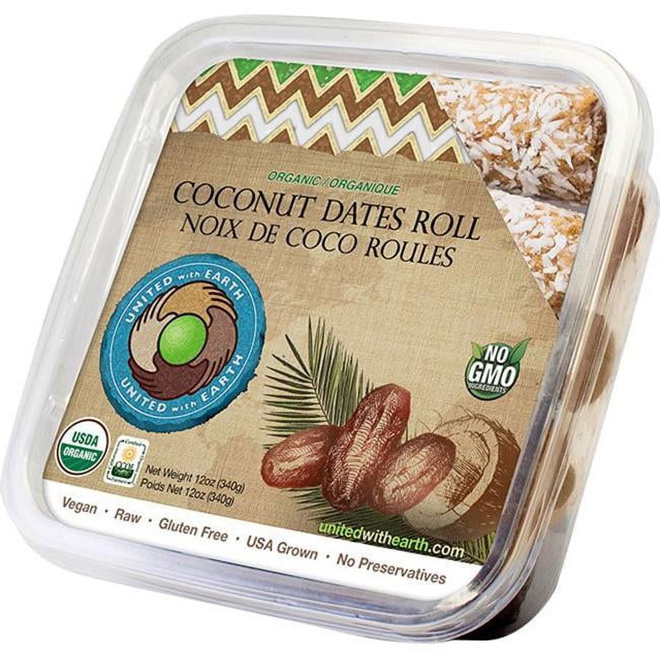 United with Earth KHFM00254441 Organic Date Coconut Roll - 12 oz