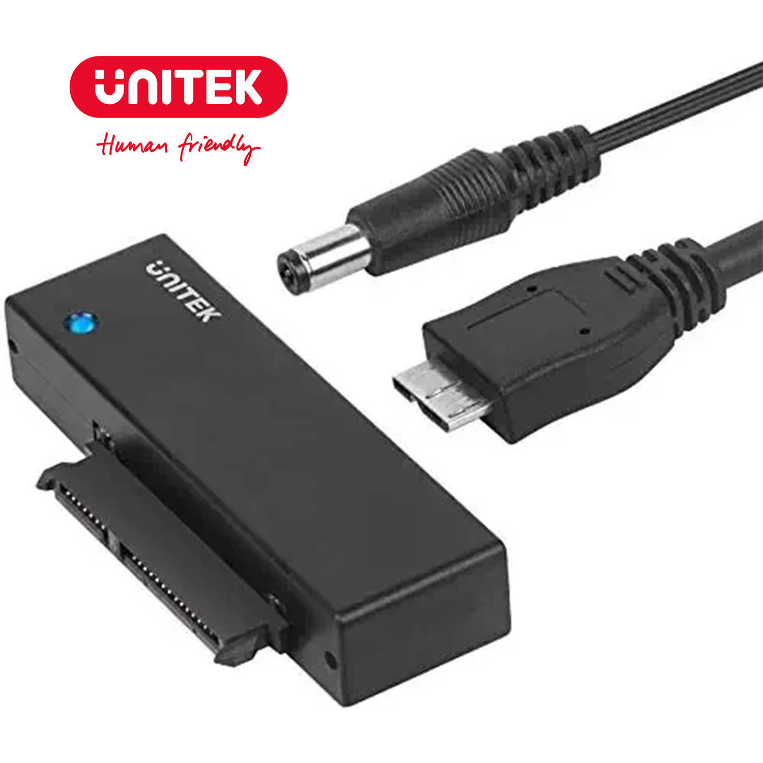 Adaptateur USB 3.1 Type C Pour Disque Dur SATA - Jusqu'à 10 Gb/s, Alimentation Incluse - Compatible HDD/SSD 2,5" Et 3,5"