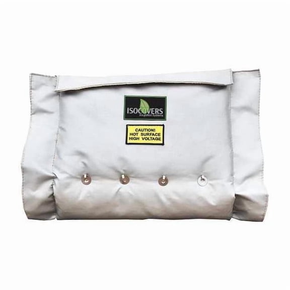 Unitherm 4" x 18" L Fiberglass Insulated Pipe Jacket 3" Wall IW1806