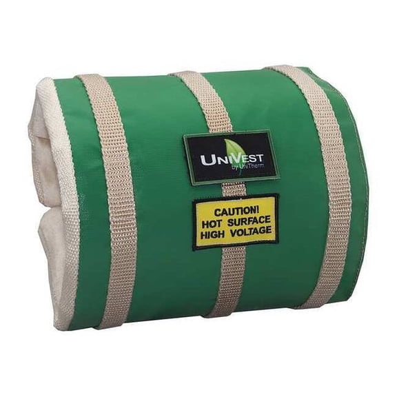 Unitherm 6" x 25" L Fiberglass Cloth Insulated Pipe Jacket 1" Wall UVST 2512