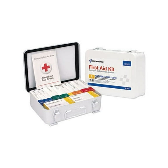 Unitized ANSI Compliant Class A Type III First Aid Kit for 25 People 16 Units