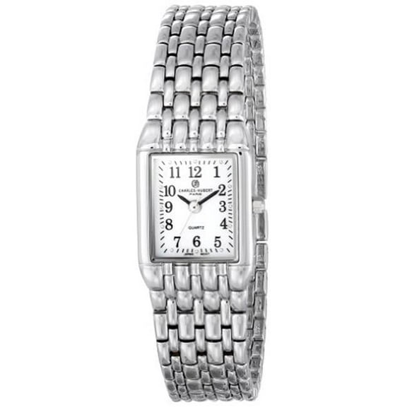 Unitron Enterprise Chrome Finish White Dial Quartz Watch - White - 20