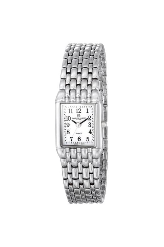 Enterprise Chrome Finish White Dial Quartz Watch - White - 20