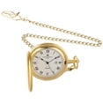 thumbnail image 1 of Unitron Enterprise  Gold Finish White Dial Pocket Watch, 1 of 4
