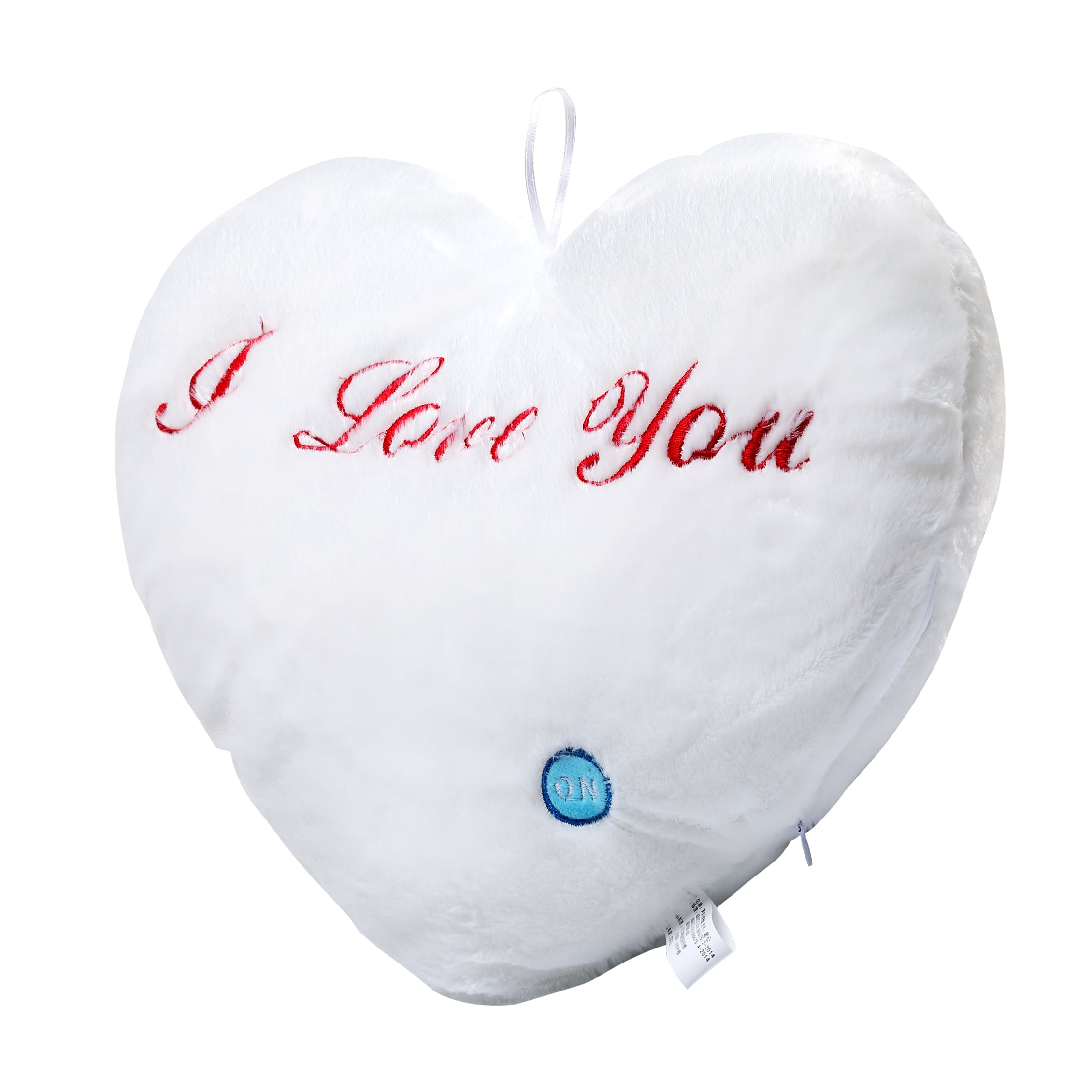 Heart shaped light up pillow online