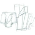 thumbnail image 1 of Units Per Case 100 UNIGARD Pant Liners 6-1/2" X 17" White KENDALL HEALTHCARE PROD. 6426, 1 of 1