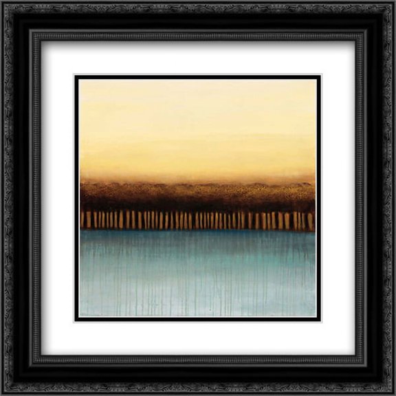 Unity 2x Matted 20x20 Black Ornate Framed Art Print by Eve