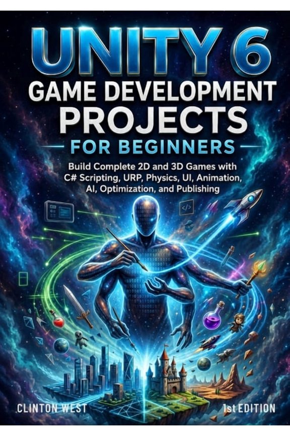Unity 6 Game Development Projects for Beginners: Build Complete 2D and 3D Games with C# Scripting, URP, Physics, UI, Ani, (Paperback)
