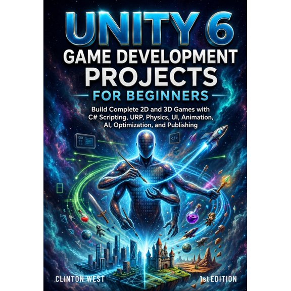 Unity 6 Game Development Projects for Beginners: Build Complete 2D and 3D Games with C# Scripting, URP, Physics, UI, Ani, (Paperback)