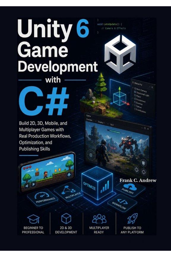 Unity 6 Game Development with C#: Build 2D, 3D, Mobile, and Multiplayer Games with Real Production Workflows, Optimizati, (Paperback)