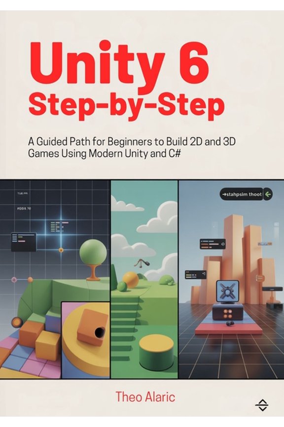 Unity 6 and C# Game Development Unity 6 Step-by-Step: A Guided Path for Beginners to Build 2D and 3D Games Using Modern Unity and C#, Book 1, (Paperback)