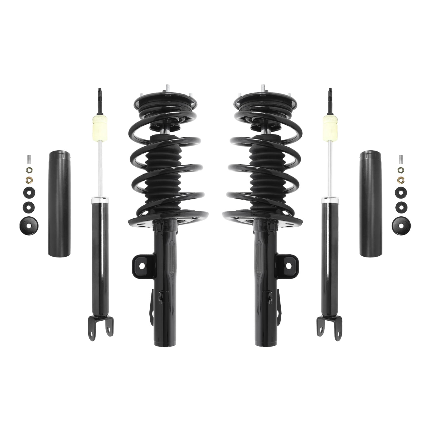 Unity Automotive 4-11013-252130-001 4 Wheel Strut & Shock Absorber Kit Fits 2010-2012 Ford Flex
