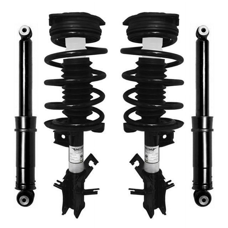 Unity Automotive 4-11453-255800-001 Fnt & Rr Complete Strut Assembly Shock  Kit For 2007-2010 Nissan Sentra