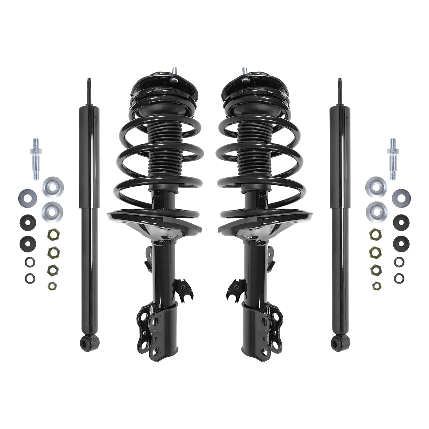 Unity Automotive 4-11961-254080-001 Fnt & Rr Complete Strut Assembly Shock Kit For 1998-2003 Toyota Sienna