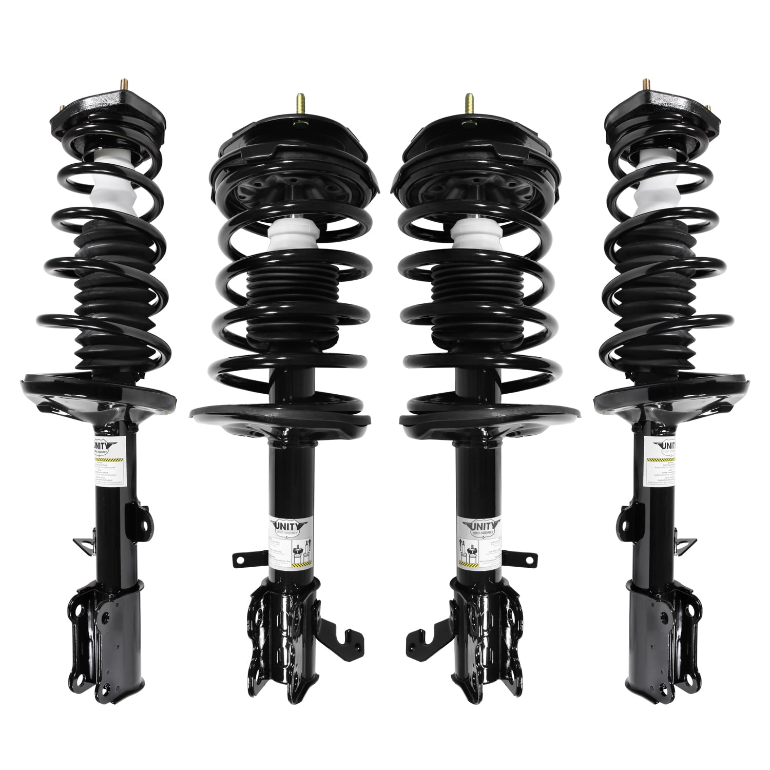 Unity Automotive Front & Rear Complete Strut Assembly Kit Fits 1993-2002 Toyota Corolla, 4-11151-15051-001