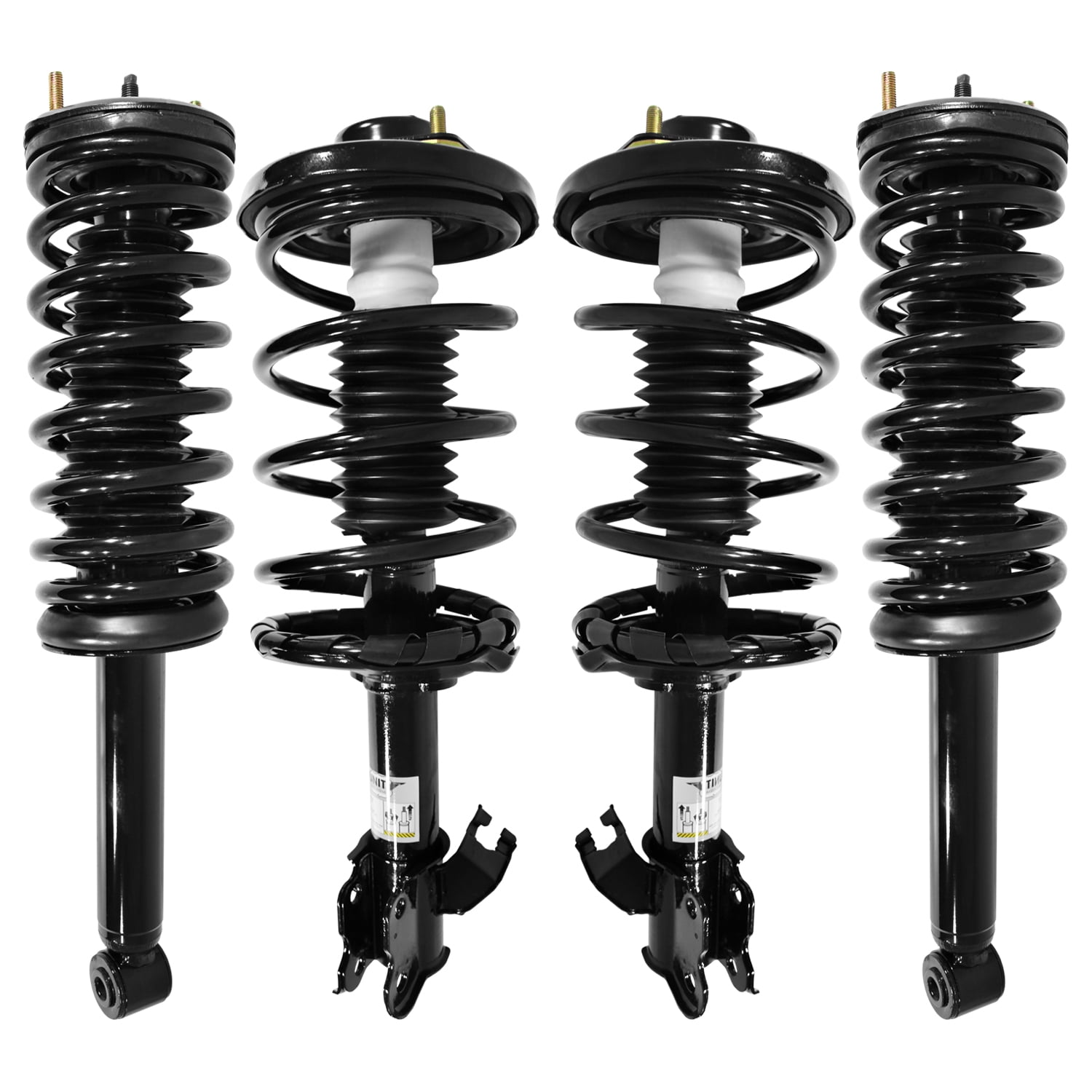 Unity Automotive Front & Rear Complete Strut Assembly Kit Fits 1995-1999 Nissan Maxima, 4-11431-15270-001