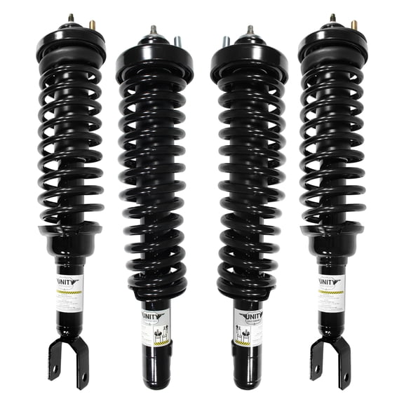 Unity Automotive Front & Rear Complete Strut Assembly Kit Fits 1996-2000 Honda Civic, 4-11231-15220-001