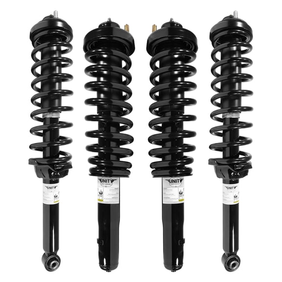 Unity Automotive Front & Rear Complete Strut Assembly Kit Fits 1997-2001 Honda CR-V, 4-11665-15150-001