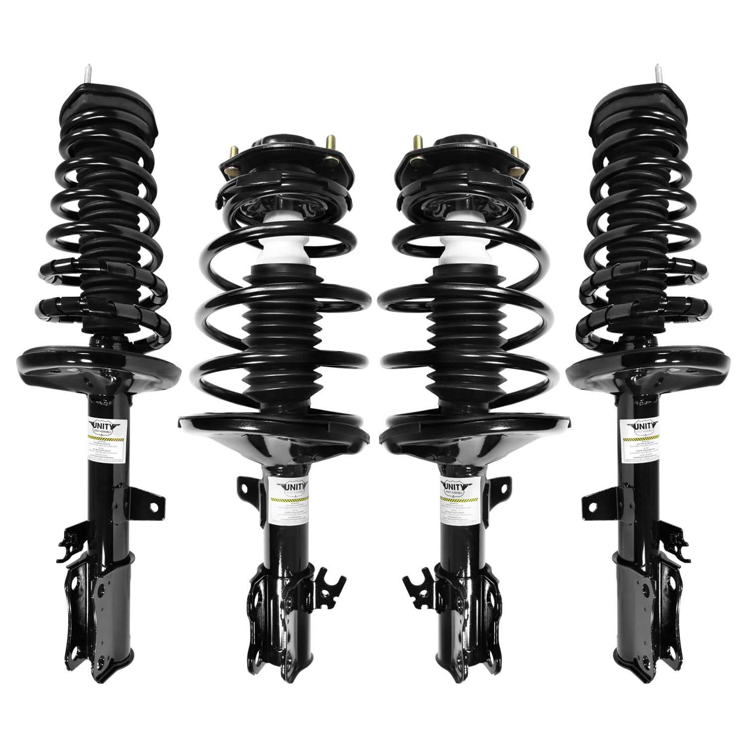 Unity Automotive Front & Rear Complete Strut Assembly Kit Fits 1997-2001 Toyota Camry, 4-11181-15031-001