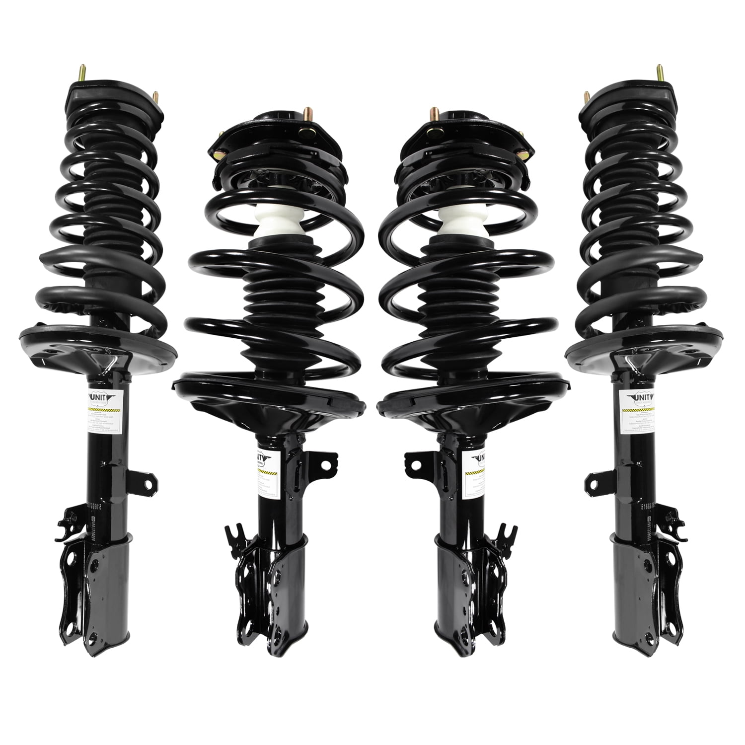 Unity Automotive Front & Rear Complete Strut Assembly Kit Fits 1997-2001 Toyota Camry, 4-11281-15161-001