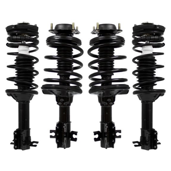 Unity Automotive Front & Rear Complete Strut Assembly Kit Fits 1997-2002 Ford Escort, 4-11120-15010-001