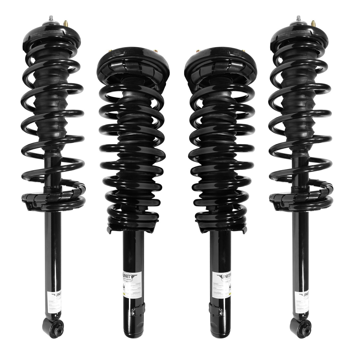 Unity Automotive Front & Rear Complete Strut Assembly Kit Fits 1998-2002 Honda Accord, 4-11091-15280-001
