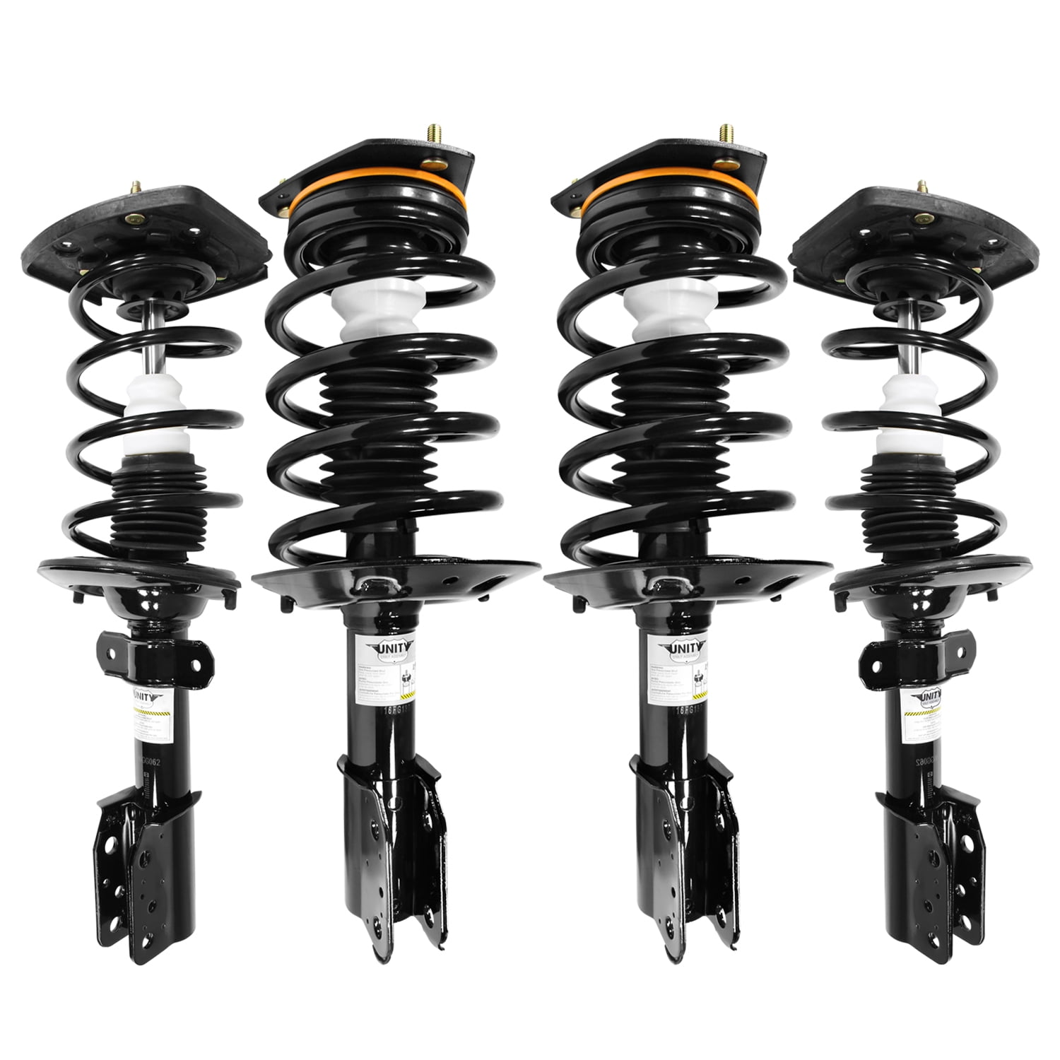 Unity Automotive Front & Rear Complete Strut Assembly Kit Fits 1998-2002 Oldsmobile Intrigue, 4-11130-15061-001
