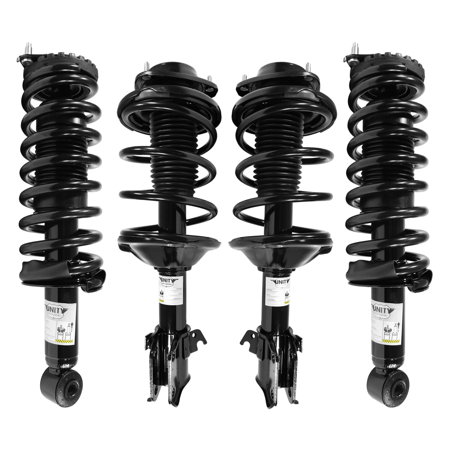 Unity Automotive Front & Rear Complete Strut Assembly Kit Fits 2000-2002 Subaru Legacy, 4-11851-15850-001