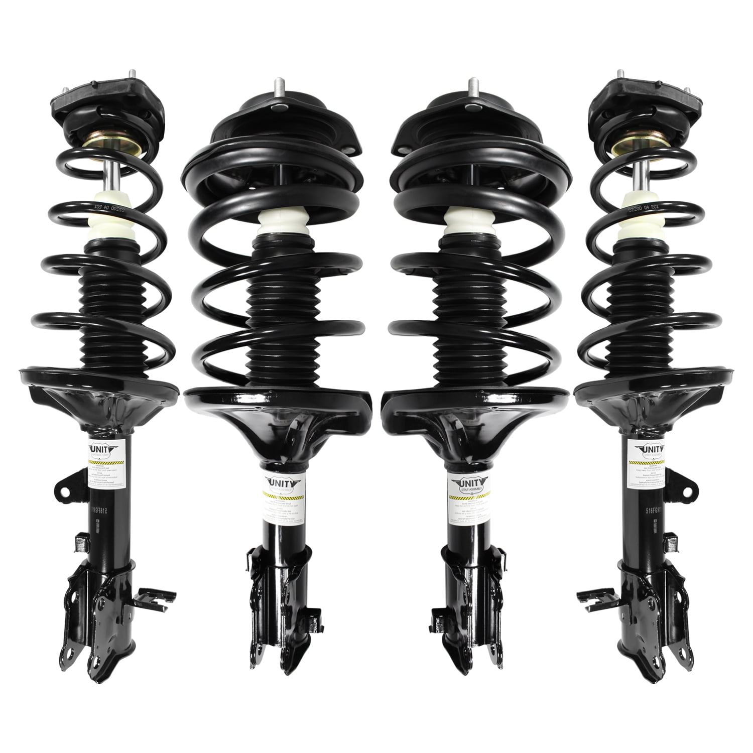 Unity Automotive Front & Rear Complete Strut Assembly Kit Fits 2000-2006 Hyundai Elantra, 4-11131-15911-001