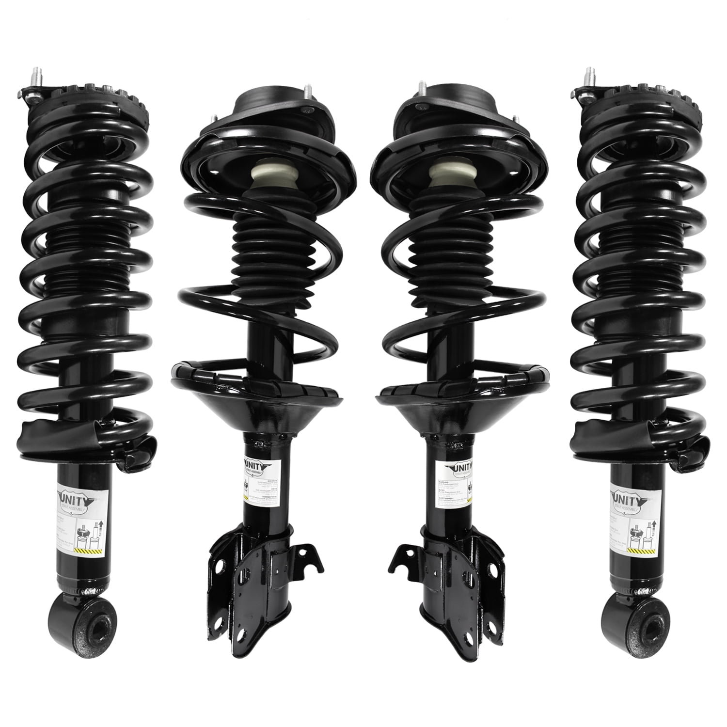 Unity Automotive Front & Rear Complete Strut Assembly Kit Fits 2003-2004 Subaru Legacy, 4-11893-15850-001