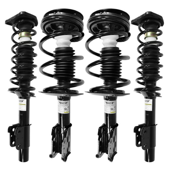 Unity Automotive Front & Rear Complete Strut Assembly Kit Fits 2004-2005 Chevrolet Malibu Classic, 4-11110-15130-001