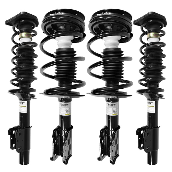 Unity Automotive 4-11110-15130-001 4 Wheel Complete Strut Assembly Kit 2004-2005 Chevrolet Malibu Classic, 1998-2003 Chevrolet Malibu