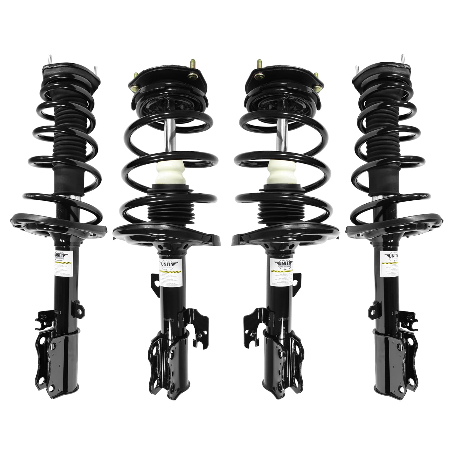 Unity Automotive Front & Rear Complete Strut Assembly Kit Fits 2004-2006 Toyota Camry, 4-11711-15351-001